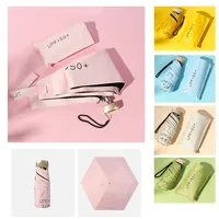 1pc Mini Pocket Sunumbrella Folding UV Protection Sunshade Rain & Sun Dual-use Umbrella for Outdoor Travel Women Parasol Capsule