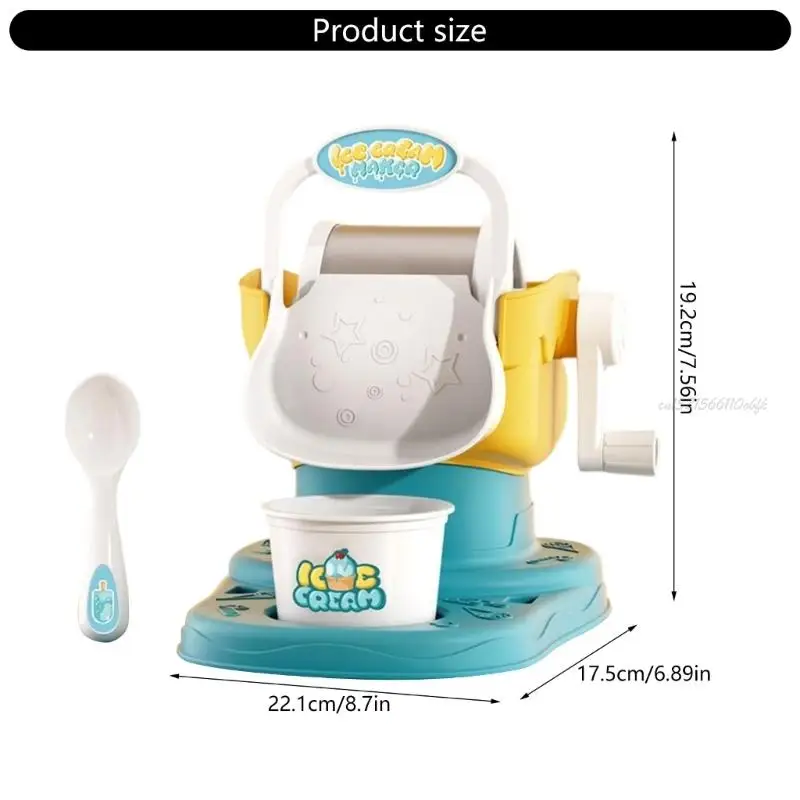 シンプルで楽しいデザートメイキングのための27RBの教育おもちゃマニュアルアイスクリームメーカー