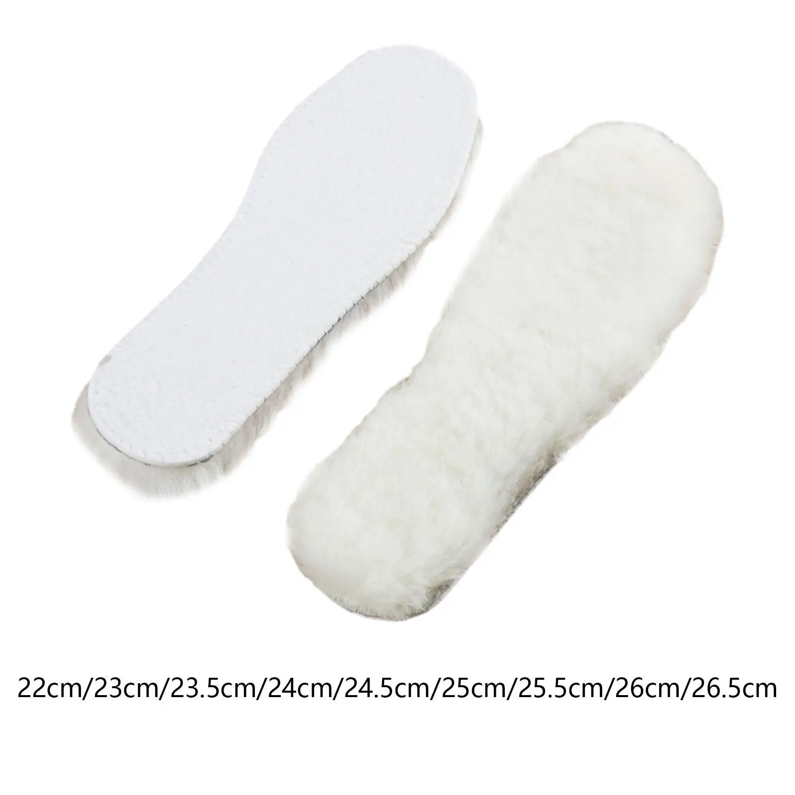 Wool Insoles Warm Insoles Comfortable Inner Soles Winter Boots Insoles Fleece Insoles for Slippers Boots Shoes Outdoor Sports