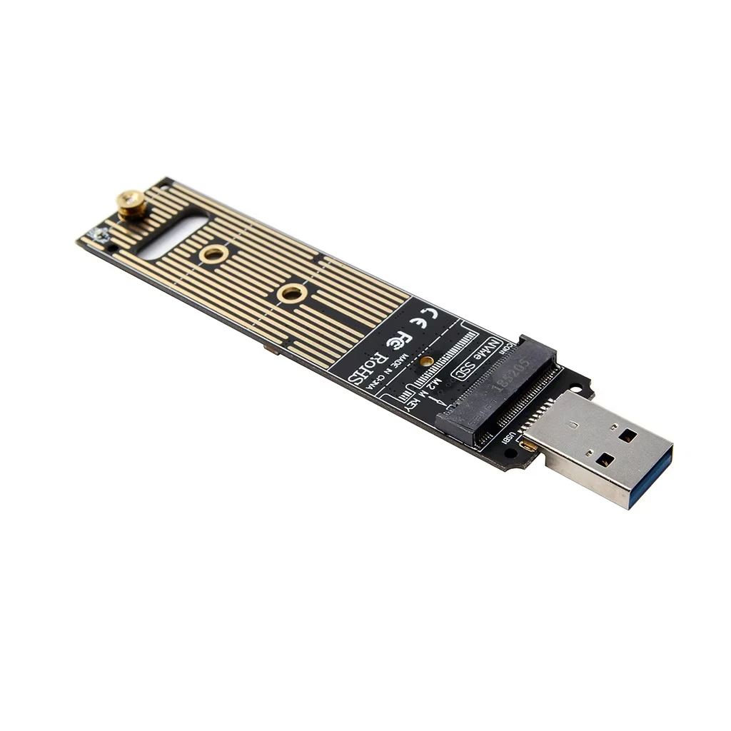NVME PCIE M Key 2230/2242/2260/2280 SSD NVME para USB TYPE-A/TYPE-C Conversor M2 SSD Adaptador NVMe Chassi M.2 para USB3.1 Habitação