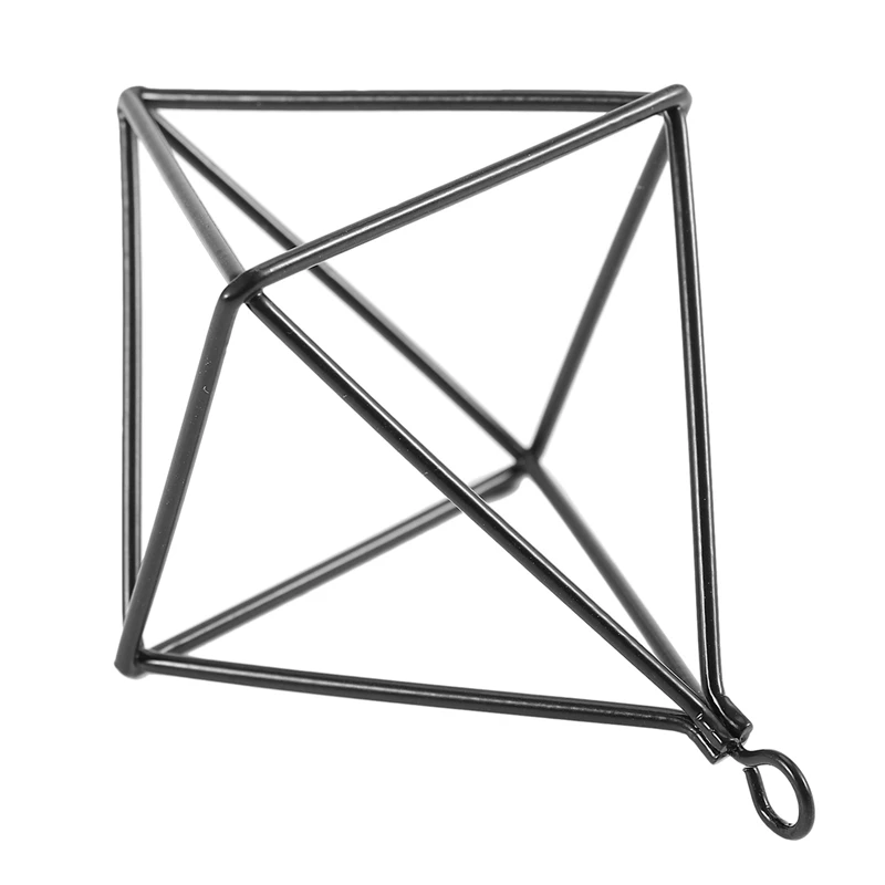 독립형 행잉 파종기, 기하학적 스윙 단조 다리미, 틸란지아 항공 플랜트 거치대 삼각형 금속 랙, 4X