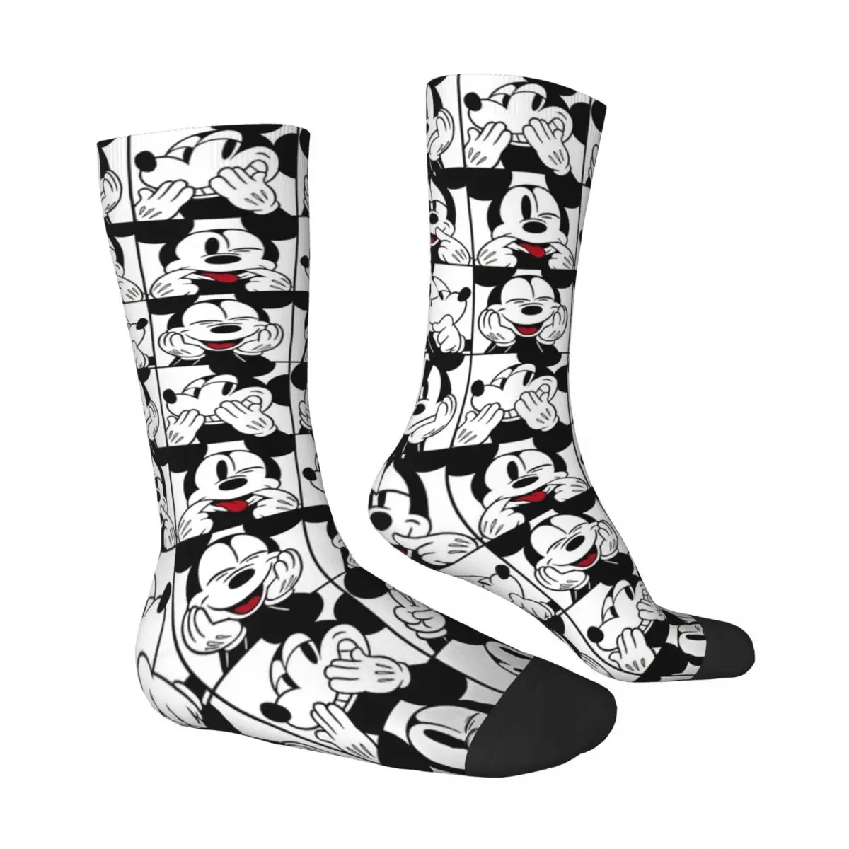 Mickey Mouse Socks Funny Stockings Autumn Non Slip Adults Men Socks Breathable Design Climbing Socks