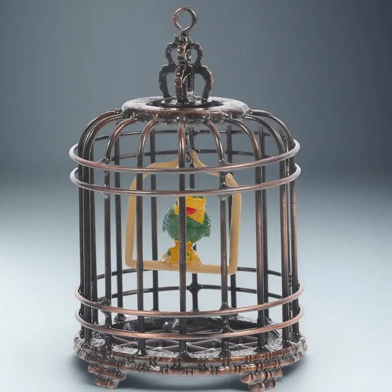 

Small Bird Cage Mini House Accessory 1:12 Scale Miniature Decorative Birdcage for Dollhouse Micro Landscape Scene Prop Gift