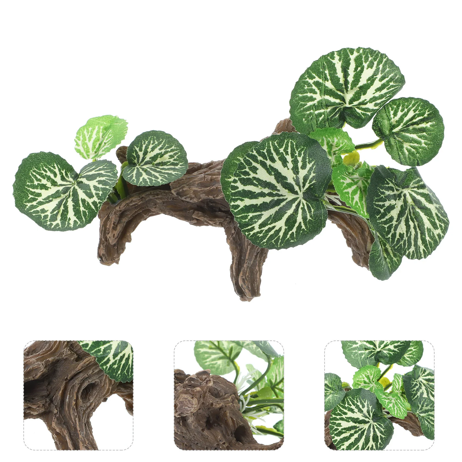 

Rainforest Simulation Plant Reptile Box Decor Lifelike Artificial Ornament for Aquarium and Terrarium Landscaping