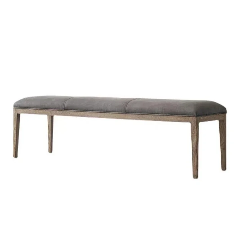 

Oak bedside stool Nordic bedside American solid wood bench bedroom square stool bedside bed collapse