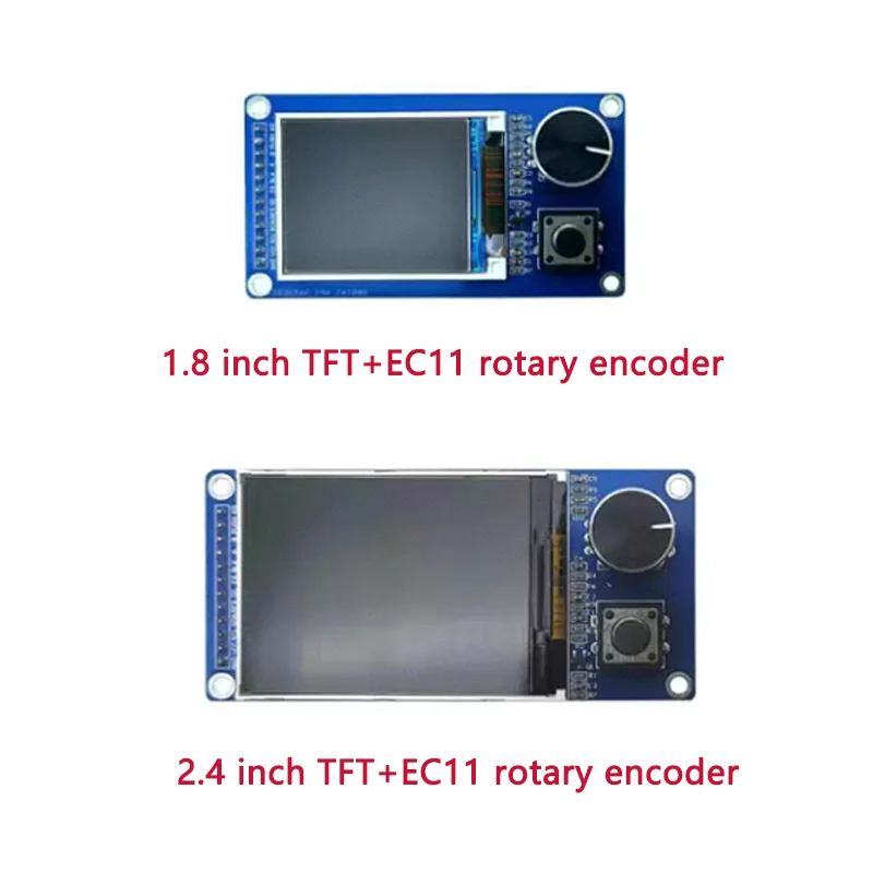 

1,8-2,4-дюймовый TFT ЖК-экран с комбинированным модулем поворотного энкодера EC11 ST7735S ST7789 без сенсорного интерфейса SPI DIY