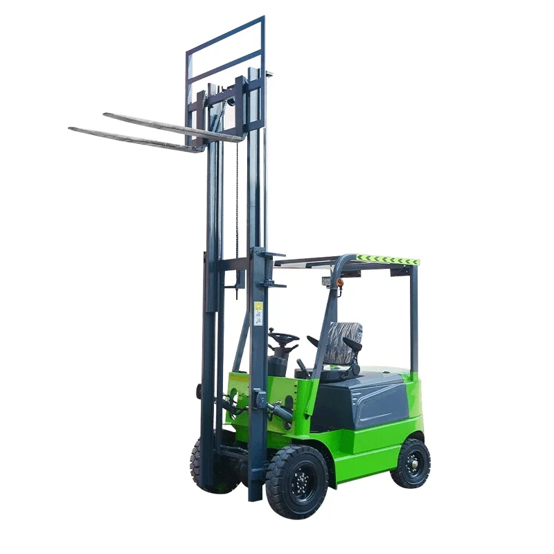 New Condition Electric Forklift 2 Tons Four-Wheel Car Lift Stacker Small Hydraulic Loading Unloading Truck Storage Warehouse