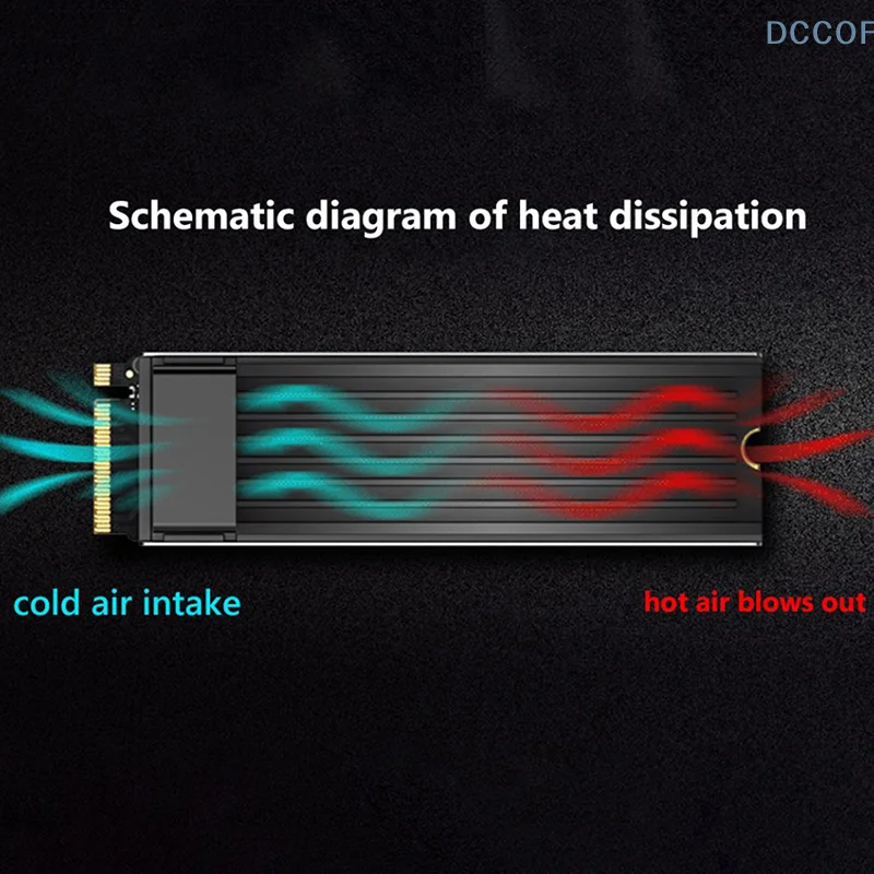 M.2 SSD PCI-E NVMe Heat Sink M2 2280 Solid State Hard Disk Cooling Thermal Pad