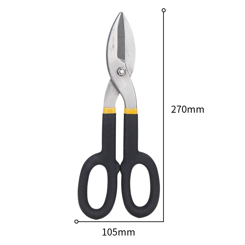 Deli Multi-functional Metal Sheet Shearing Deli Tin Snips Straight Shears Household Hand Tool Cutting Tool Scissors