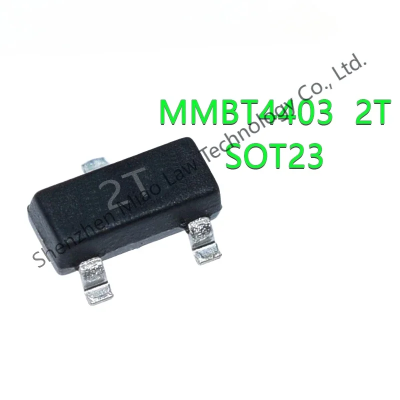 

100 unids/lote MMBT4403 MMBT4403LT1G 2T SOT23 MMBT4403LT1 2N4403 600mA 40V SOT-23 PNP SMD Transistor nuevo y original