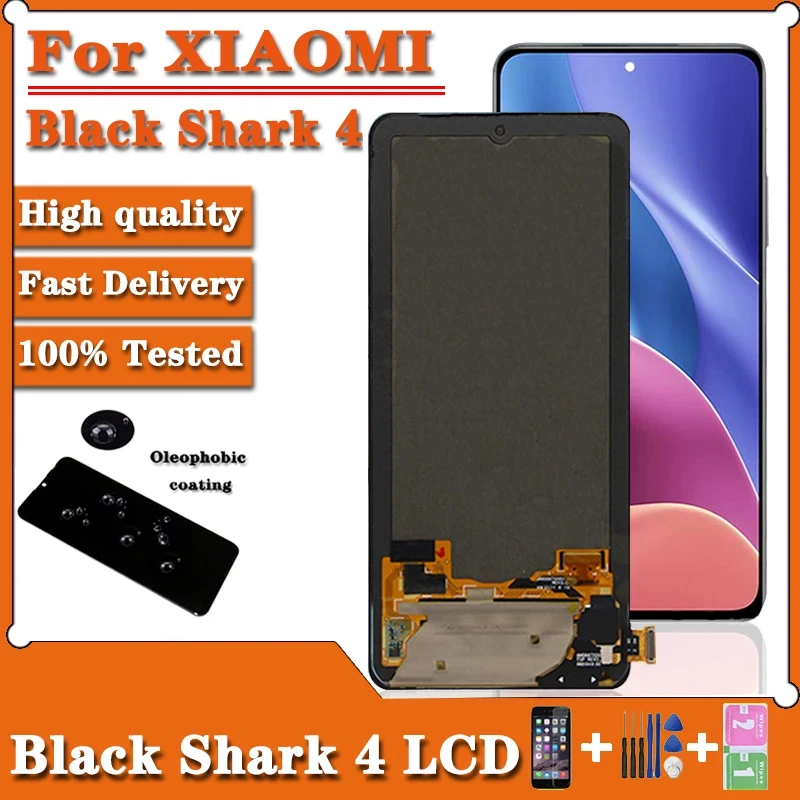 6.77“AMOLED For Xiaomi BlackShark 4 Shark  LCD Display PRS-H0/A0 Touch Screen Digitizer For Xiaomi Black Shark 4 Pro  LCD