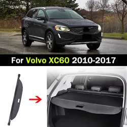 Car Rear Trunk Cargo Cover For Volvo XC60 2010-2017 2011 2012 Luggage Tray Storage Security Shade Shield Curtain Mat Partition