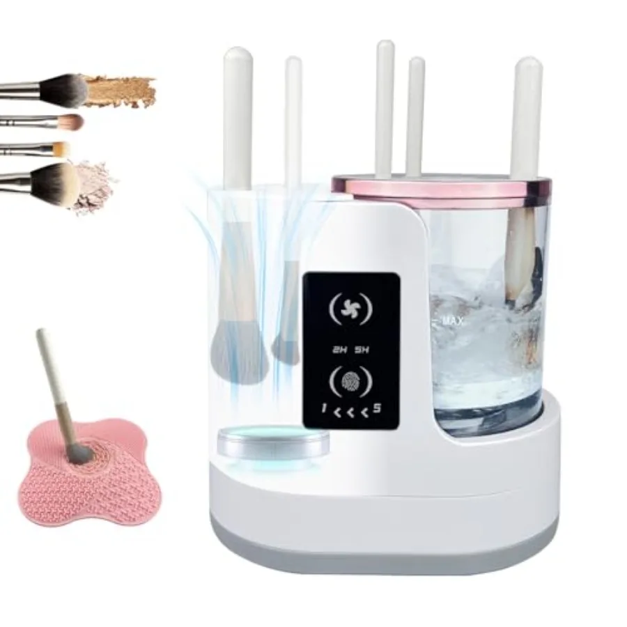 

Electric Makeup Brush Cleaner and Dryer3 in 1 Efficient Makeup Brush Washing Machine Beauty Blender Cleaner Suitable for All Ty