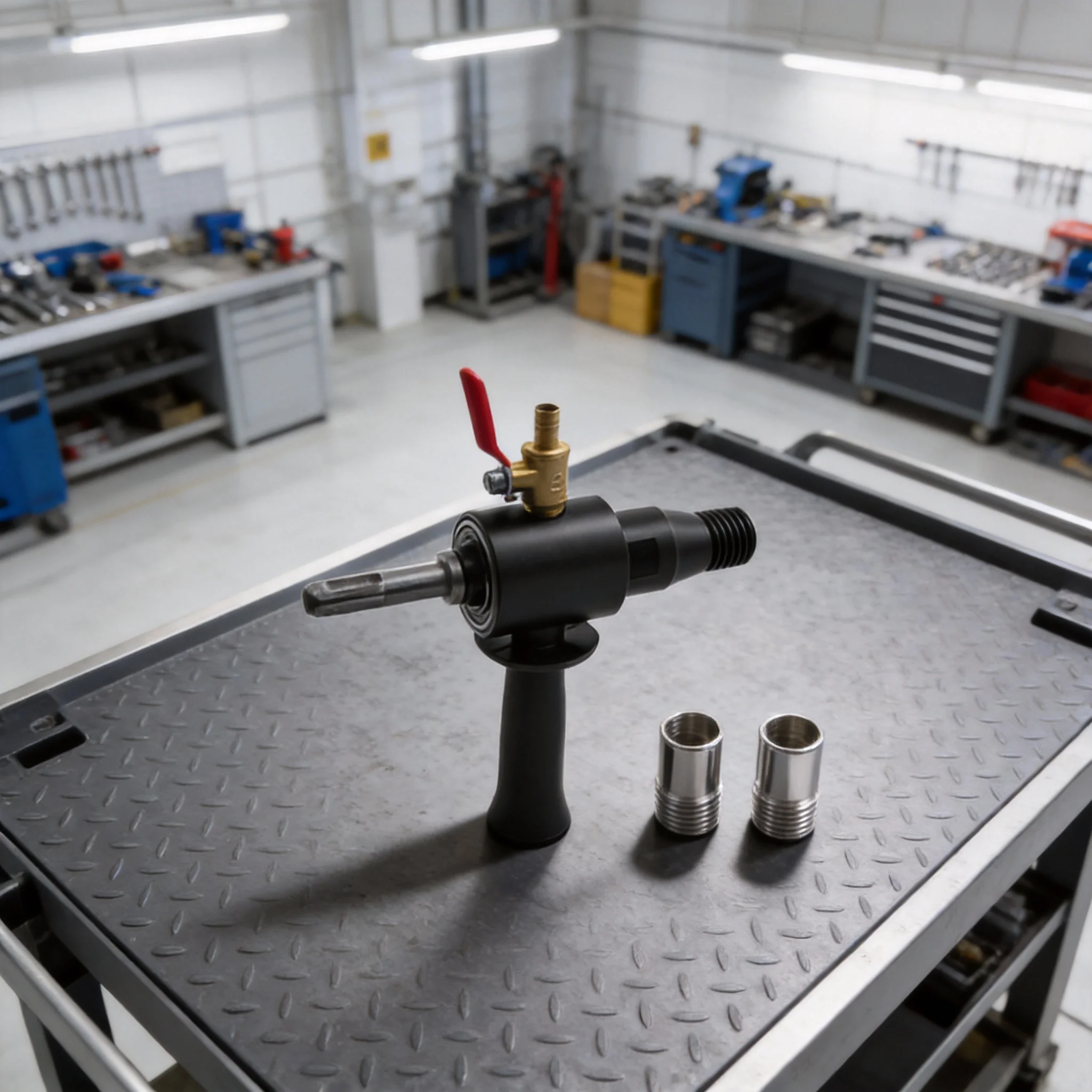 

Адаптер для подачи воды в электрический перфоратор с 2 преобразователями из углеродистой стали, комплектующие для электроинструментов