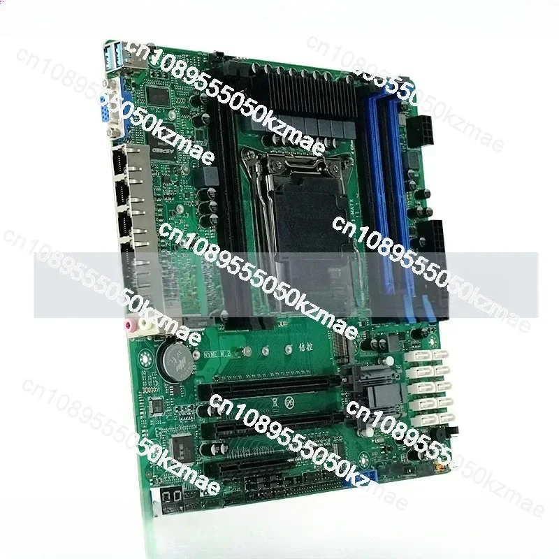 C612 X99 MATX Motherboard |Xeon E5 V3/V4 | Four way 2.5G LAN | 10 SATA | NAS/IPC/Soft Router - view 3