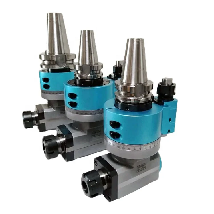 90 degree CNC angle head horizontal milling head BT30 BT40 BT50 ER16 ER25 ER32 angle head