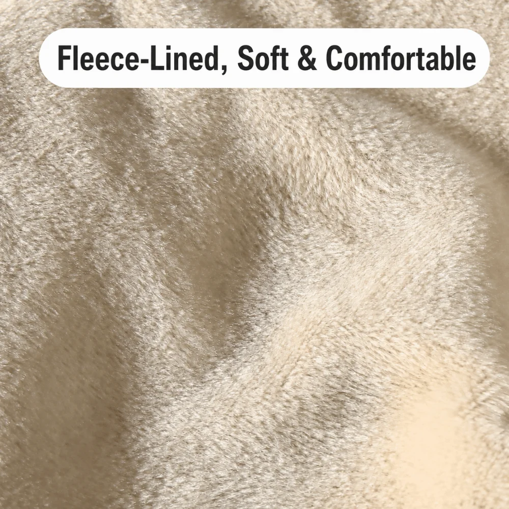 New Thickened Knitted Scarf Fleece Lined Solid Color Neck Warmer Windproof Winter Mask Outdoor Sports