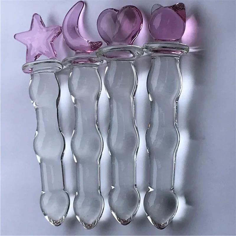 Crystal Glass Anal Plug Vaginal Anus Beads Butt Plug Sexual Toy Adult Dildo for Anal Massage Masturbation Sex Toys for Men Women