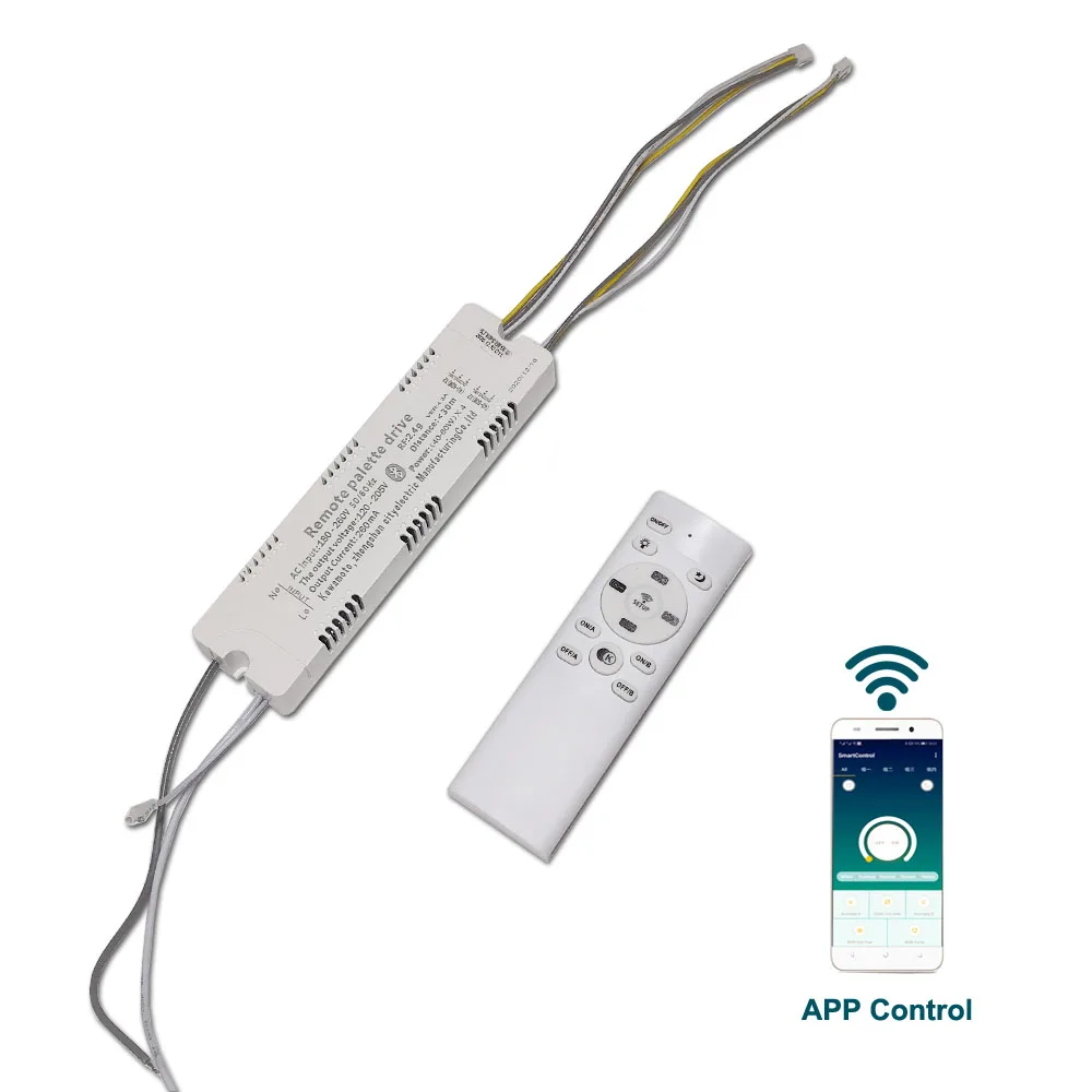 Zdalny dysk paletowy do telefonu Sterowanie APP Sterownik LED (20-40W)X4 (40-60W)X4 transformator oświetleniowy z możliwością ściemniania do