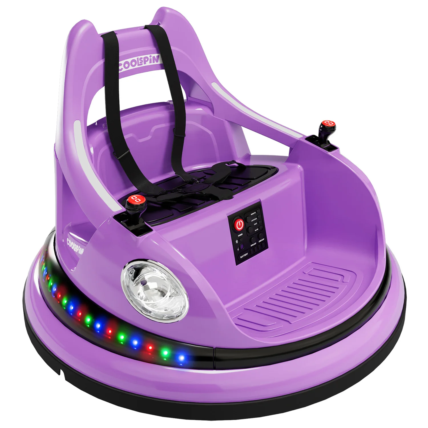new 12V 360-Spin Bumper Car with Parent Remote for Kids Boys Girls Birthday Party Gift Electric Ride-on Car with Music & Lights