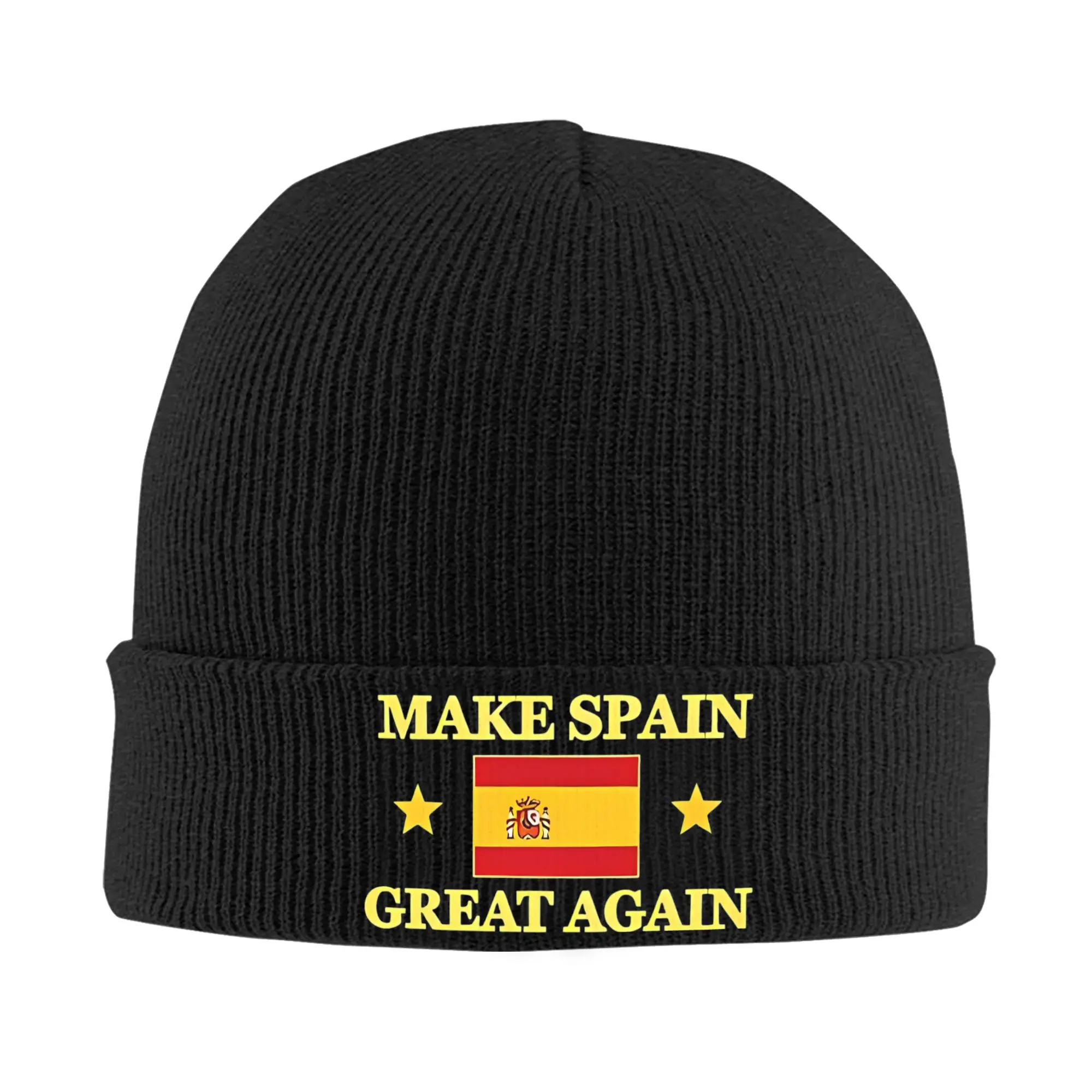 Make Spain Great Again Spanish Pride Knitted Hats Autumn Winter Beanie Baggy Espana Cap Men Women Acrylic Hot Sale Skullcap