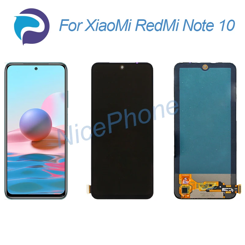 

ЖК-дисплей для XiaoMi RedMi Note 10 с сенсорным экраном и дигитайзером M2101K7AI, M2101K7AG для RedMi Note 10, ЖК-дисплей