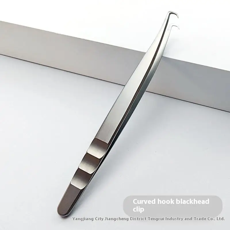 Clip de gancho en forma de 7, pinzas para espinillas y acné, belleza Facial, herramientas de aguja para eliminar el acné para el cuidado de la piel