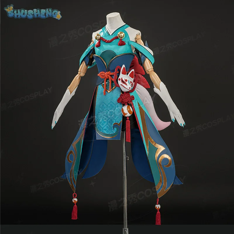 

Игра OVERWATCH2 Кирико, карнавальный костюм, сезон 19, новая кожа, платье с лисой, перчатки с хвостом, реквизит, рождественская вечеринка, женская и мужская униформа