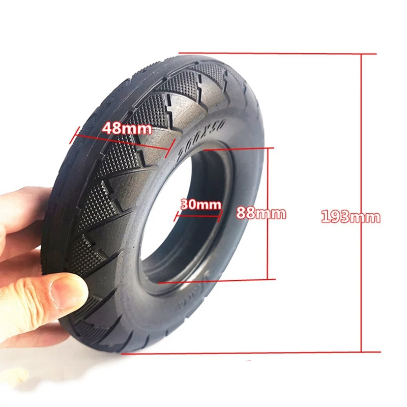 8 Inch Electric Scooter Tire 200X50 Tubeless Solid Tire For Emicro Electric Scooter