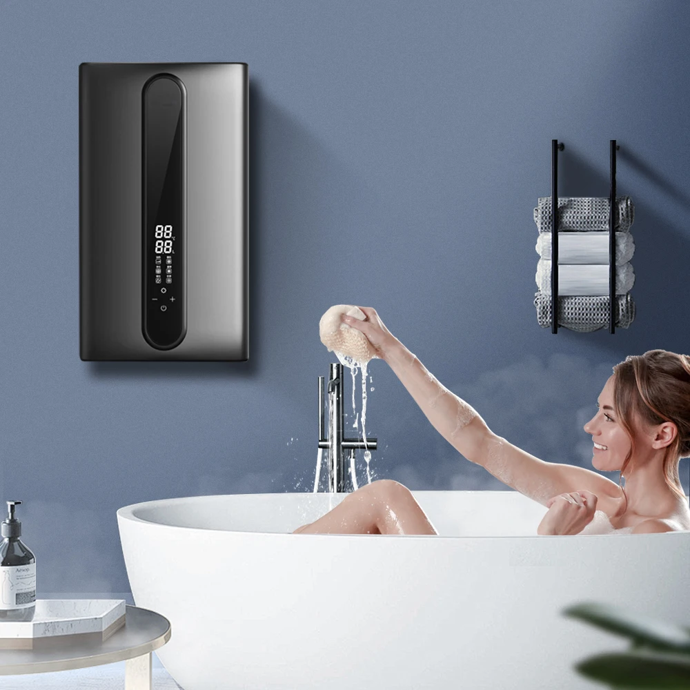 Water Heater 380V-400V 3 Phases OEM ODM 24kW Wall Mounted Chauffe Eauwater Heater Tankless Electric Instant Hot Water Heater For