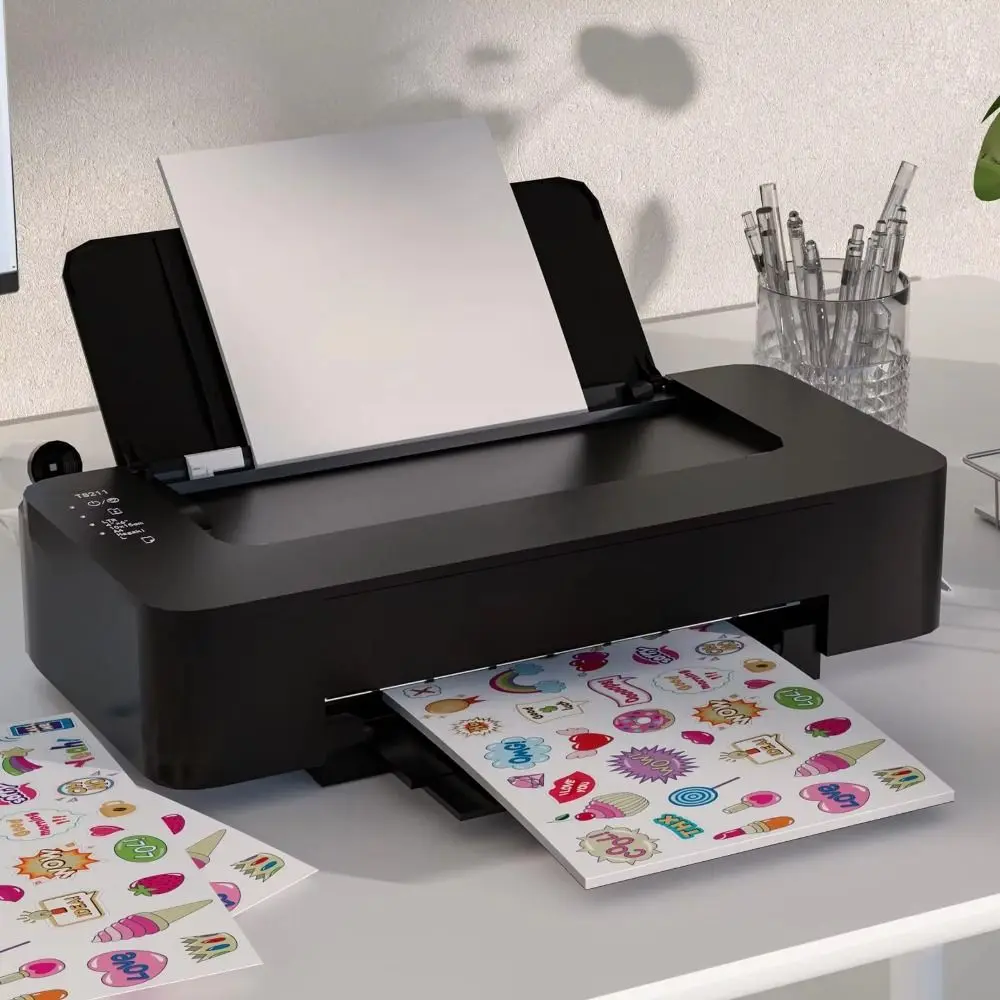 New A4 Self-Adhesive Paper Matte Glossy Surface White Paper Sticker Writable Label Copier Laser Inkjet Printer