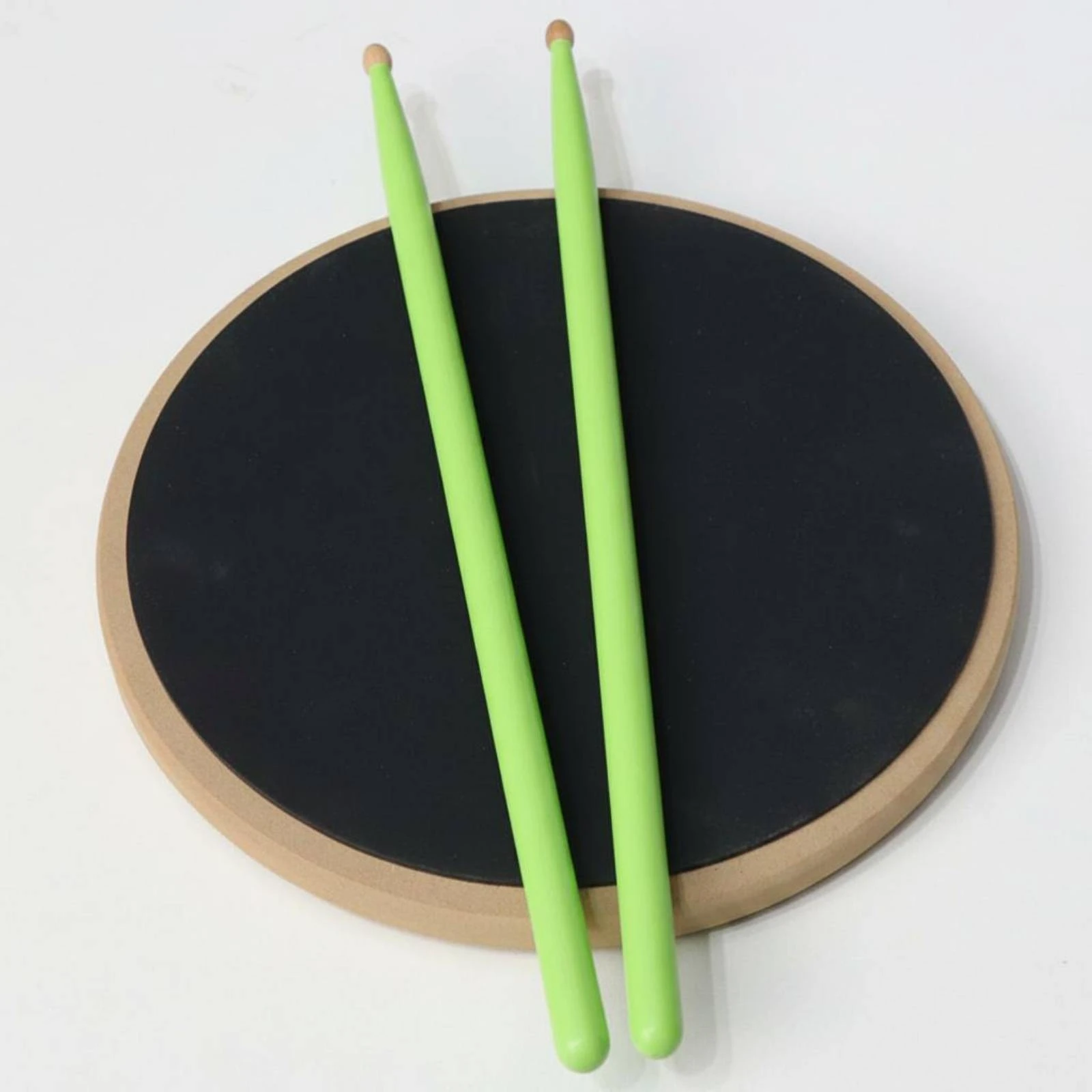 

Quiet Drum Pad Beige Rim 12-Inch Drum Pad Music Accessory Portable Realistic Rebound