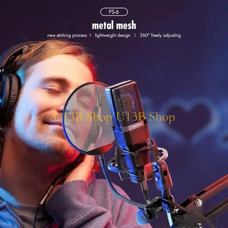 

U13B Music Wind для поп-экрана с гибкой гусиной шеей, поворачивающейся на 360°, идеально подходит для записи грехов