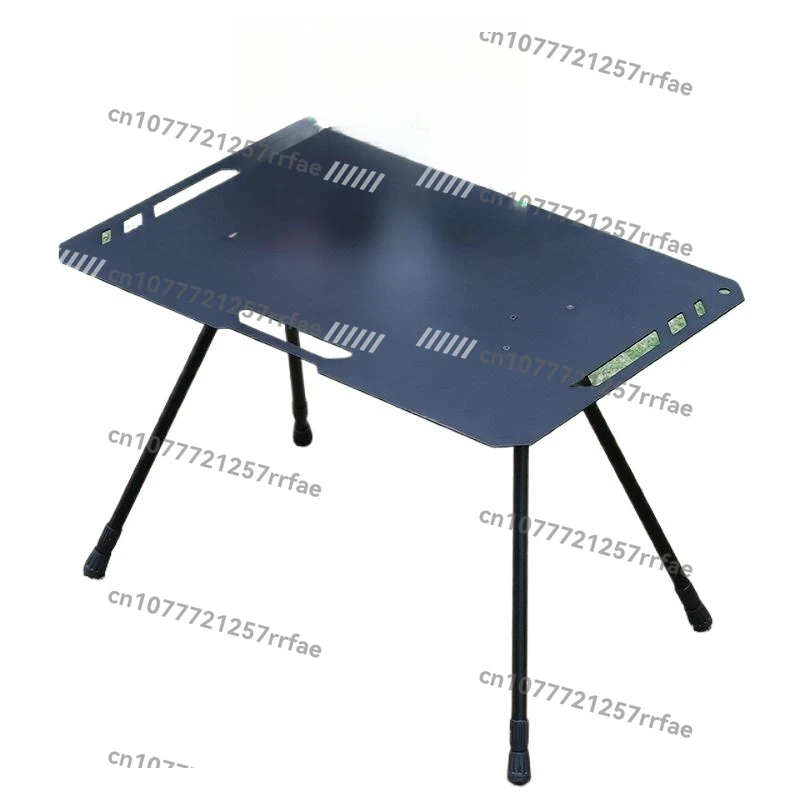 

Outdoor camping aluminum alloy lightweight tactical table folding table portable rack blackening wind table picnic