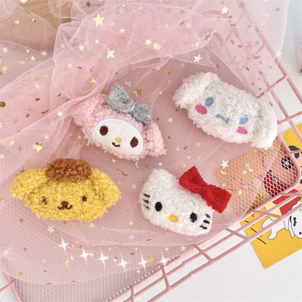 

Sanrio Clothes Matching Accessories Gift Hello Kitty My Melody Plush Small Brooch Bag Scarf Pin Kawaii Hello KittyCinnamoroll