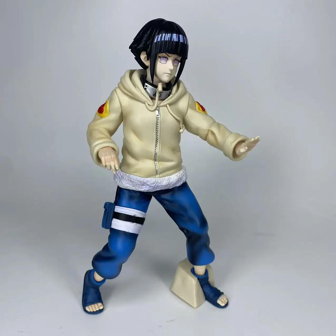 Naruto Childhood Hinata Naruto Wife High Quality Edition Anime Peripheral Handmade Model Play Birthday Gift for Students