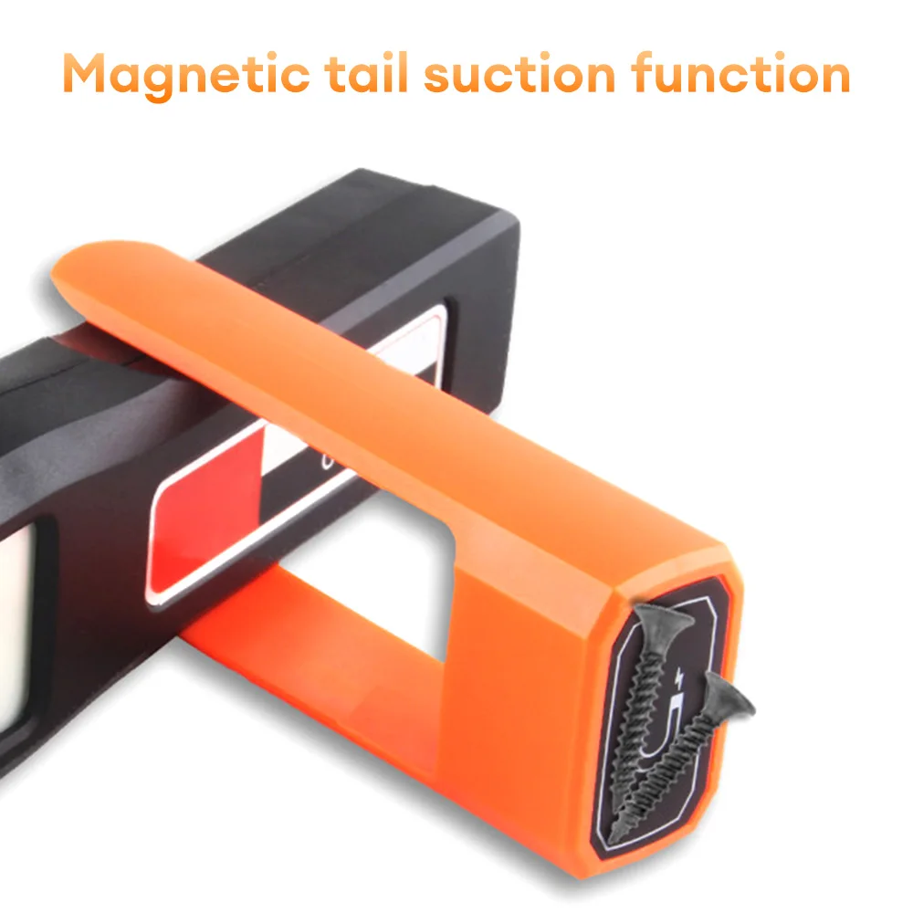 Rechargeable Work Light Portable COB LED Inspection Lamp Magnetic Flashlight Hook Camping Light Tent Lantern Car Repair Light