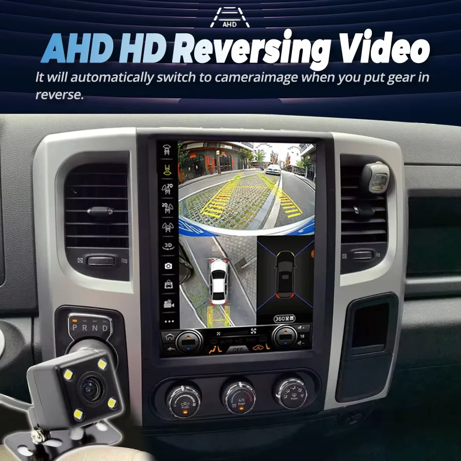 

For Dodge RAM 1500 2500 2013-2017 Car Radio Multimedia Android 12 With Bluetooth Carplay Screen Automotive Head Unit Navigation