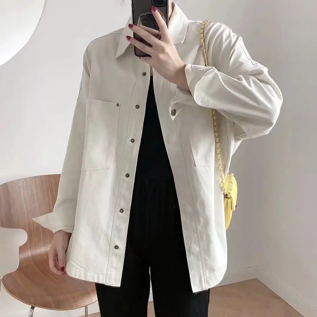 

Весна и осень 2024, новый продукт, европейская и американская женская одежда, городская повседневная джинсовая рубашка, куртка M2