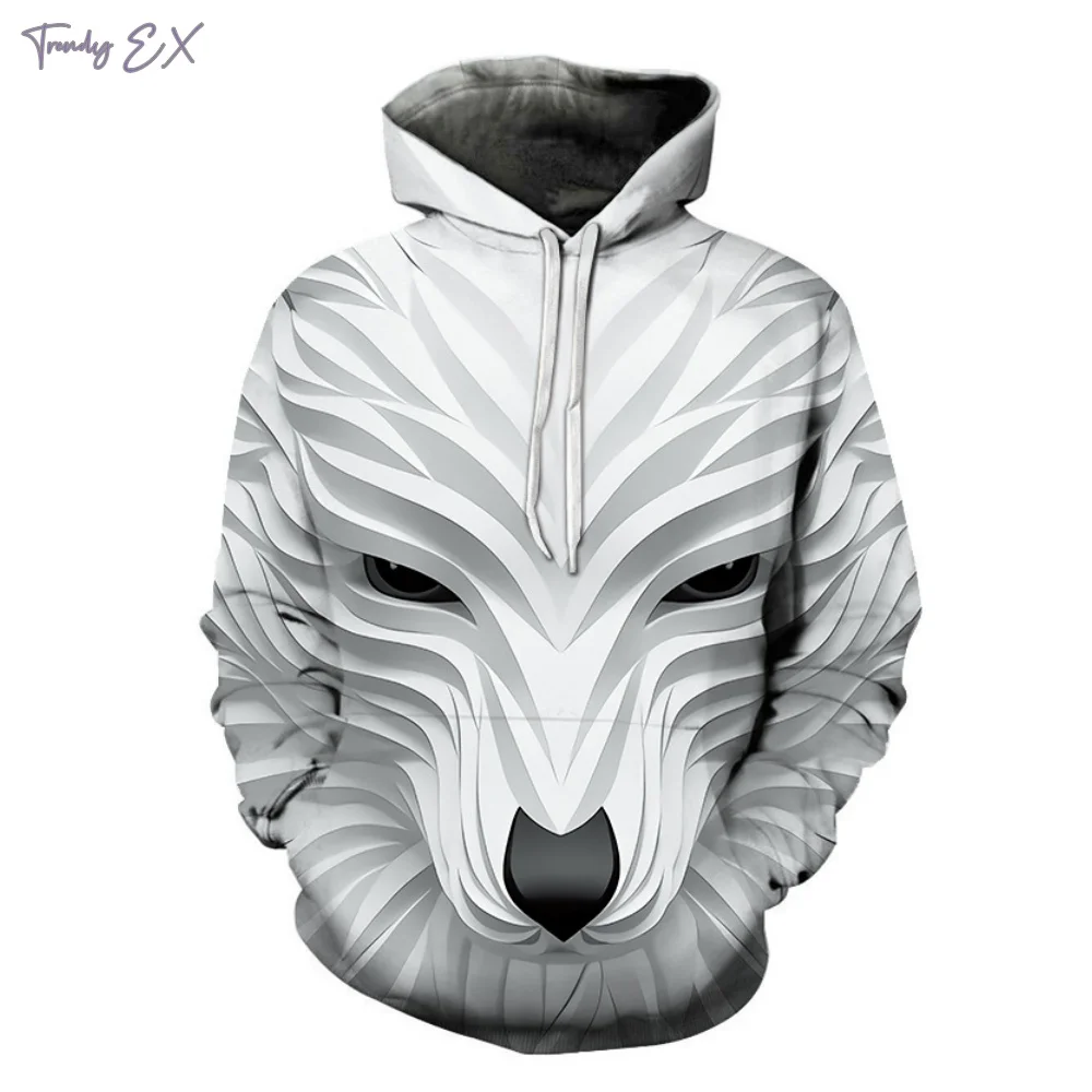 

Men's Clothing 2024 3D Feline Pattern Print Street Fashion Graphic Hoodies Comfortable Kangaroo Pocket Hooded Sweatshirt Man