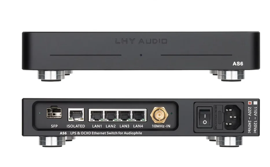 

Высококачественный LHY AS6 Audio HIFI Ethernet-коммутатор LPS линейный источник питания OCXO кварцевый генератор с постоянной температурой