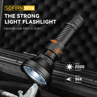 Sofirn SF26 2000lm SFT40 LED 6000K Tactical Flashlight Type-C Rechargeable Protable Powerful 21700 Torch Camping EDC Flashlight