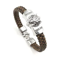 Game Final Fantasy bracelet Bangle Charm Jewelry Cosplay Punk leather Bracelets Of Men Women Gifts
