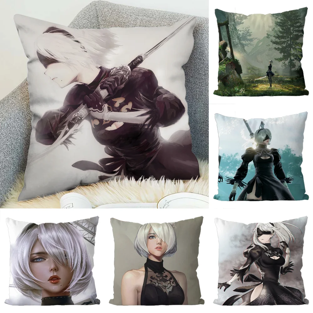 

Nier Automata Pillow Case Luxury Double-sided For Car Pillows 45x45 Cushions Cover Home And Decoration Sofa Pillowcase 50x50