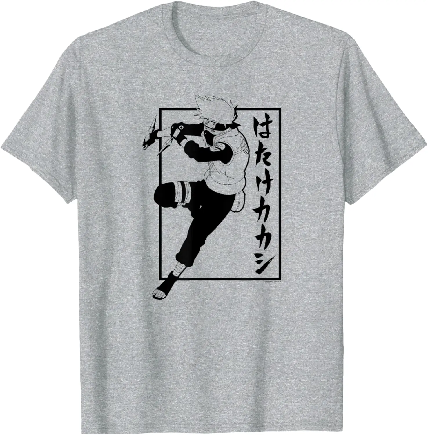 x Naruto Shippuden Kakashi w/ Vertical Kanji T-Shirt