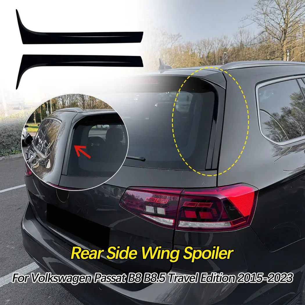 Janela traseira do carro asa lateral spoiler tronco traseiro para volkswagen passat b8 b8.5 edição de viagem 2015-2023 kits de modificação exterior
