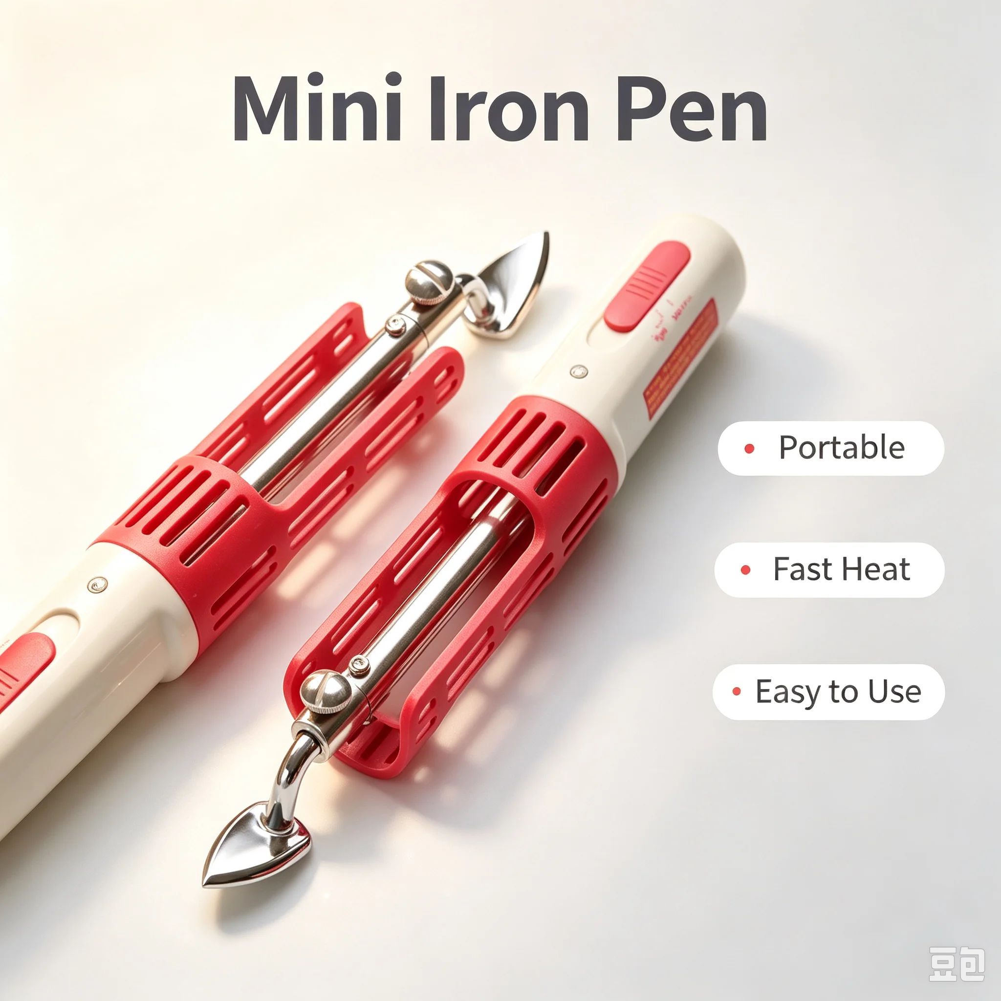 Mini Pen Style Electric Iron for Doll Clothes &   Embroidery, Portable Detail Pressing Tool for DIY Sewing Craft Fabric Ironing