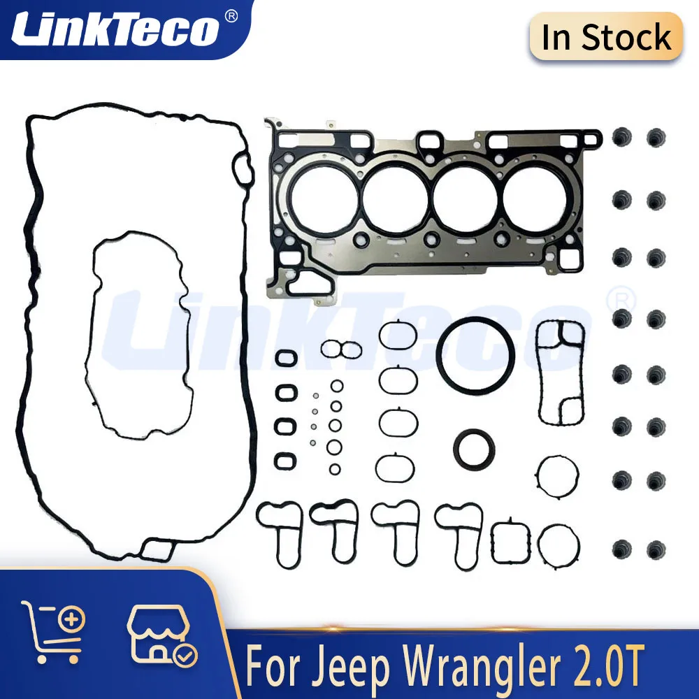 

Полный комплект прокладок деталей двигателя, подходит для 2,0 л T для Dodge Hornet Jeep Wrangler Grand Cherokee 2.0T 2.0L Gas 2018-2025 68425880AA