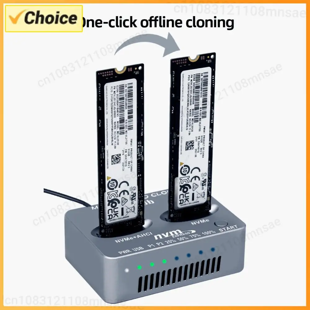 

Док-станция NVMe M/B M Key с двумя отсеками для M.2 NVMe SSD, клонирование Gen2X 20 Гбит/с, корпус для твердотельного накопителя M.2 M.3 NVMe PCI-E для M2 SSD M Key