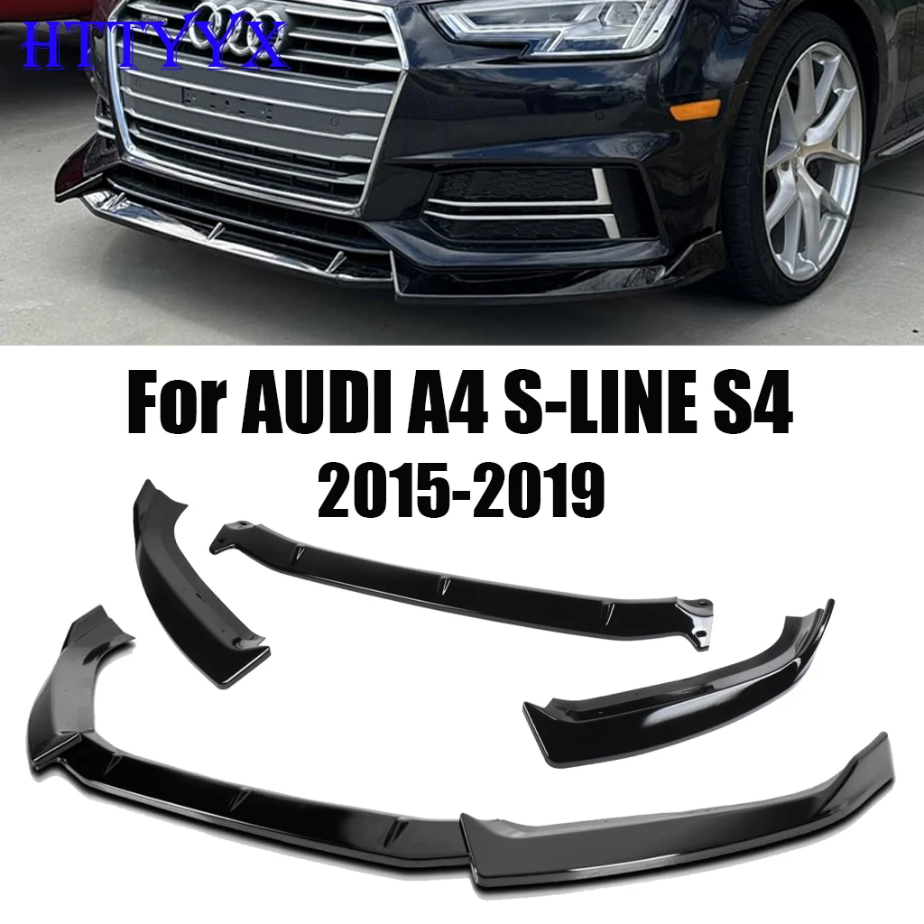 Fit Für AUDI A4 B9 S4 Quattro S-Line 2015 2016 2017 2018 2019 Auto Frontschürze Splitter Lip